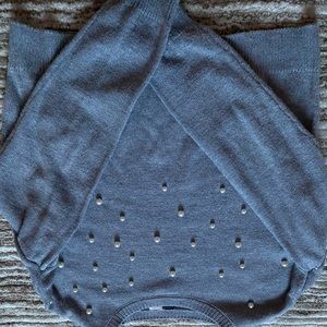 H&M gray pearl sweater